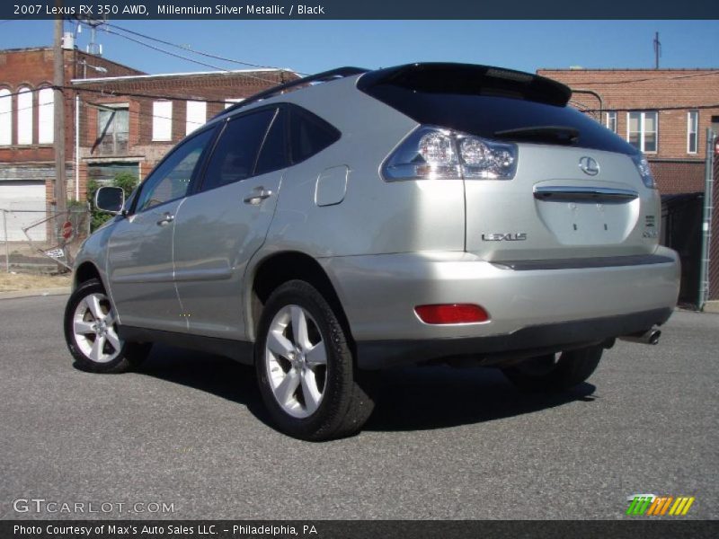 Millennium Silver Metallic / Black 2007 Lexus RX 350 AWD