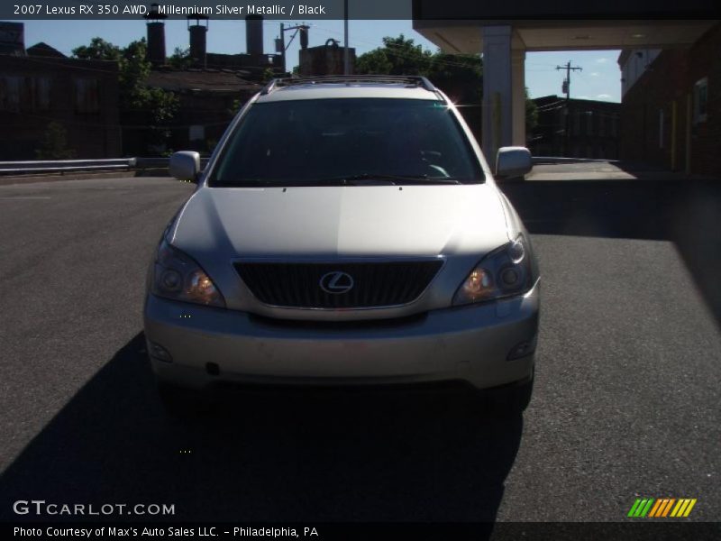 Millennium Silver Metallic / Black 2007 Lexus RX 350 AWD