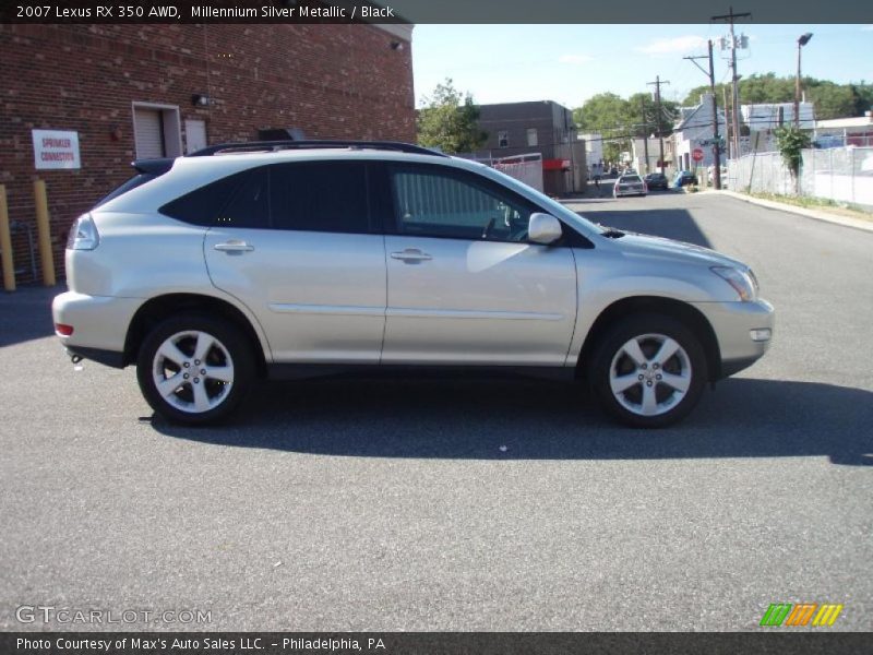 Millennium Silver Metallic / Black 2007 Lexus RX 350 AWD