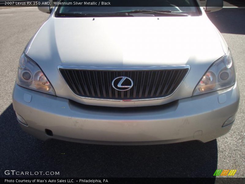 Millennium Silver Metallic / Black 2007 Lexus RX 350 AWD