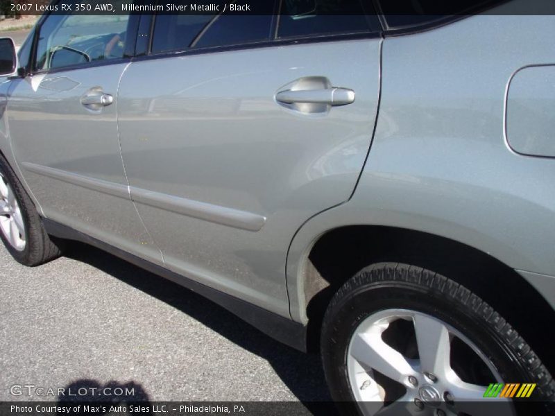 Millennium Silver Metallic / Black 2007 Lexus RX 350 AWD