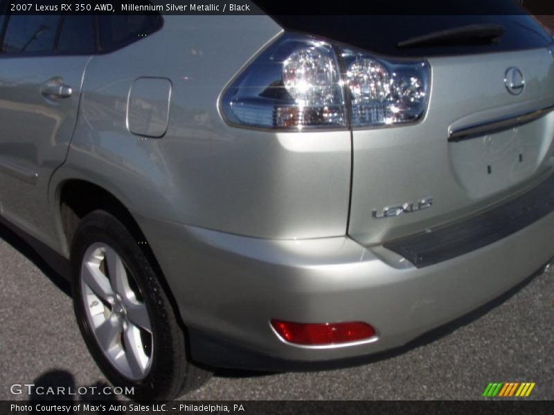 Millennium Silver Metallic / Black 2007 Lexus RX 350 AWD
