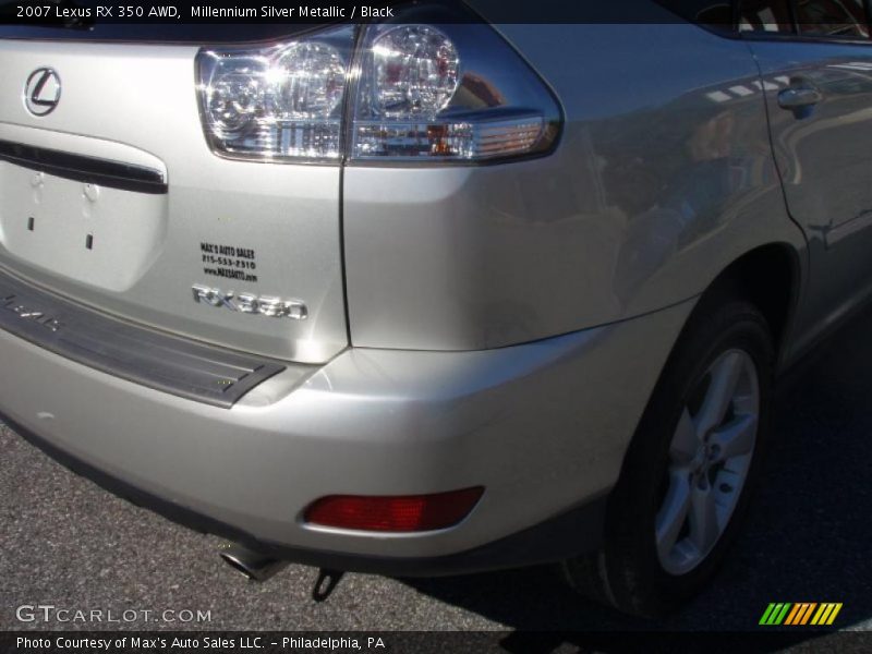 Millennium Silver Metallic / Black 2007 Lexus RX 350 AWD