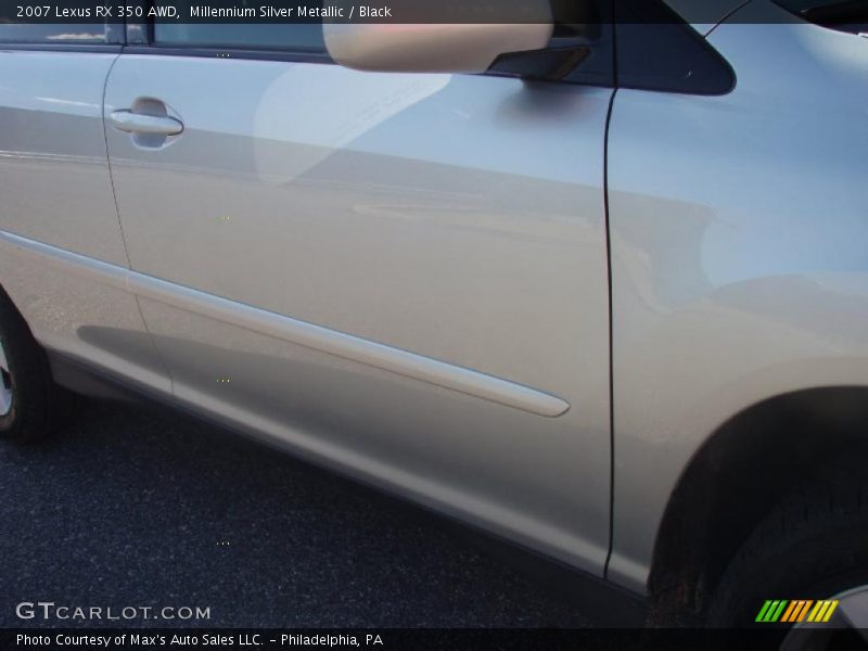 Millennium Silver Metallic / Black 2007 Lexus RX 350 AWD
