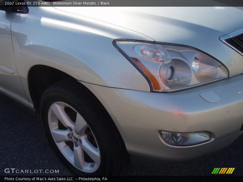 Millennium Silver Metallic / Black 2007 Lexus RX 350 AWD