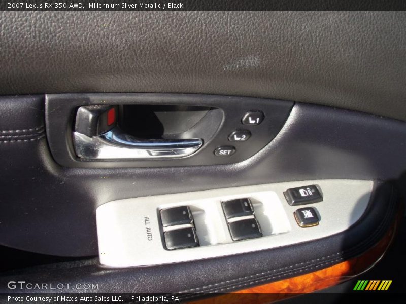 Millennium Silver Metallic / Black 2007 Lexus RX 350 AWD