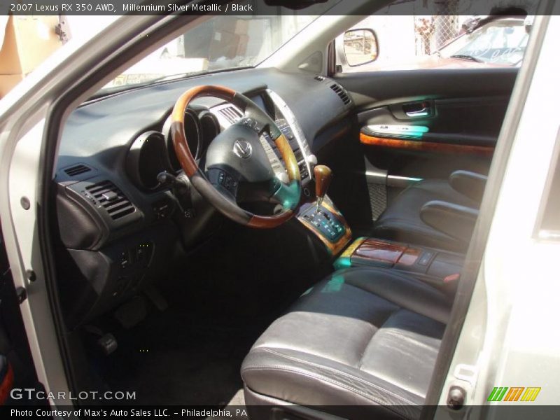 Millennium Silver Metallic / Black 2007 Lexus RX 350 AWD