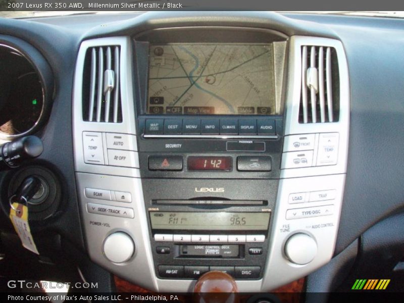 Millennium Silver Metallic / Black 2007 Lexus RX 350 AWD