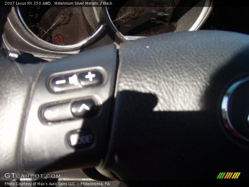 Millennium Silver Metallic / Black 2007 Lexus RX 350 AWD