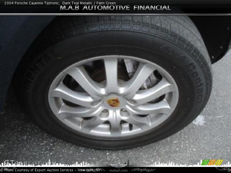 Dark Teal Metallic / Palm Green 2004 Porsche Cayenne Tiptronic
