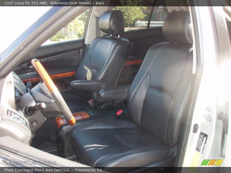 Millennium Silver Metallic / Black 2007 Lexus RX 350 AWD