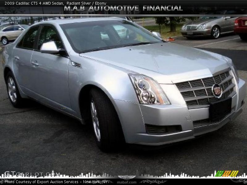 Radiant Silver / Ebony 2009 Cadillac CTS 4 AWD Sedan