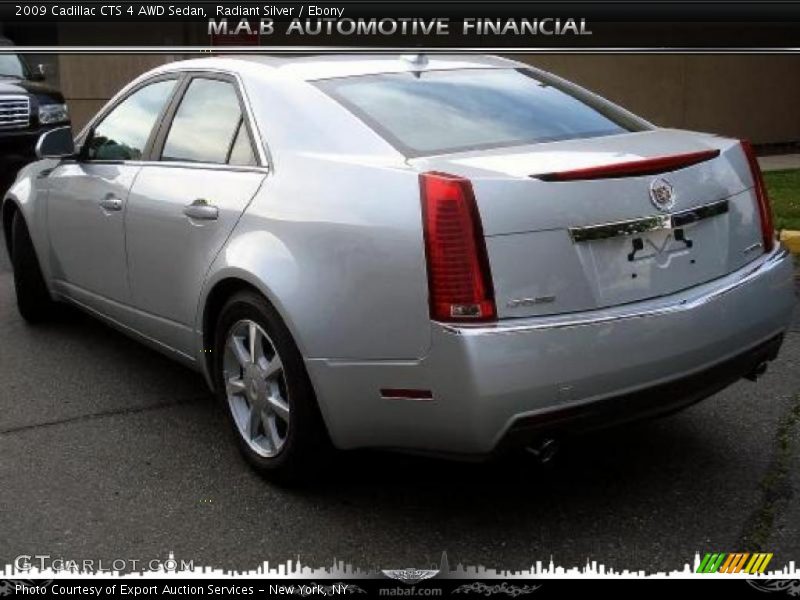 Radiant Silver / Ebony 2009 Cadillac CTS 4 AWD Sedan