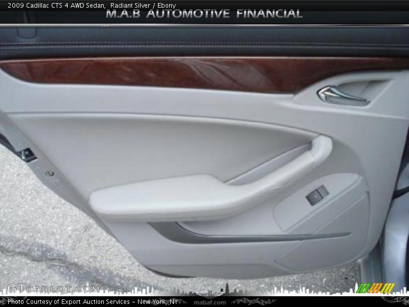 Radiant Silver / Ebony 2009 Cadillac CTS 4 AWD Sedan