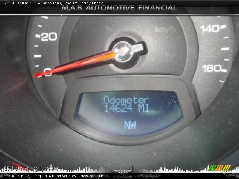Radiant Silver / Ebony 2009 Cadillac CTS 4 AWD Sedan