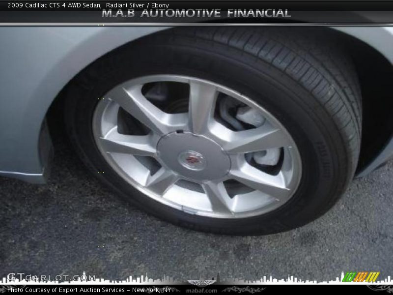 Radiant Silver / Ebony 2009 Cadillac CTS 4 AWD Sedan