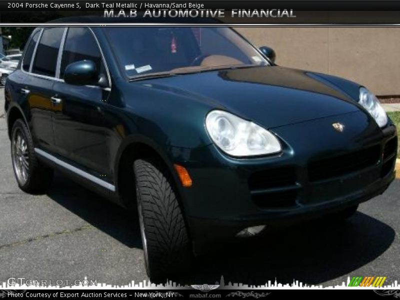 Dark Teal Metallic / Havanna/Sand Beige 2004 Porsche Cayenne S