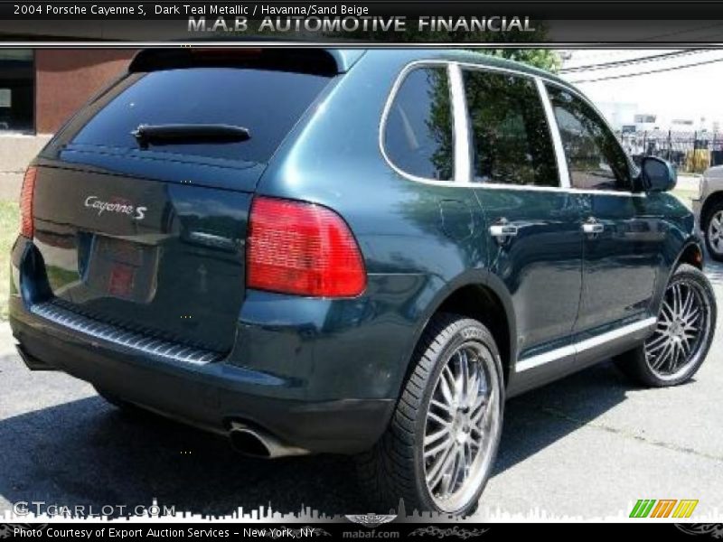 Dark Teal Metallic / Havanna/Sand Beige 2004 Porsche Cayenne S