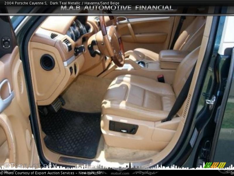 Dark Teal Metallic / Havanna/Sand Beige 2004 Porsche Cayenne S
