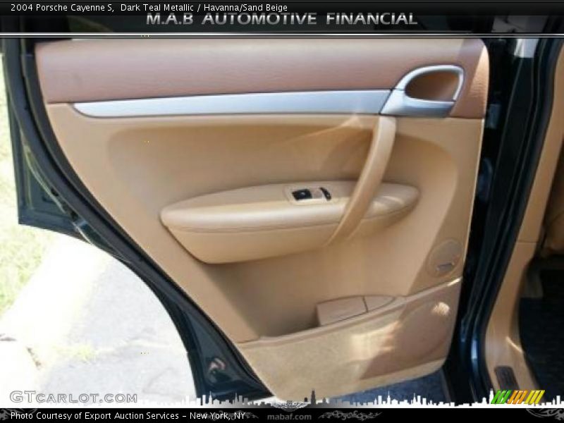 Dark Teal Metallic / Havanna/Sand Beige 2004 Porsche Cayenne S