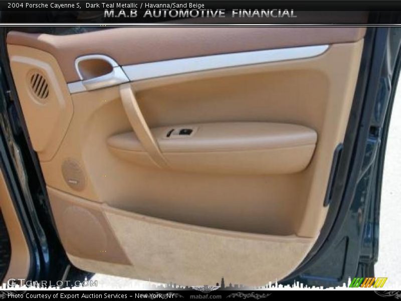 Dark Teal Metallic / Havanna/Sand Beige 2004 Porsche Cayenne S