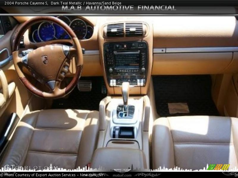 Dark Teal Metallic / Havanna/Sand Beige 2004 Porsche Cayenne S