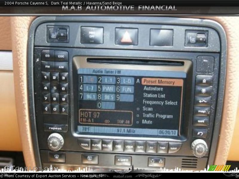 Dark Teal Metallic / Havanna/Sand Beige 2004 Porsche Cayenne S