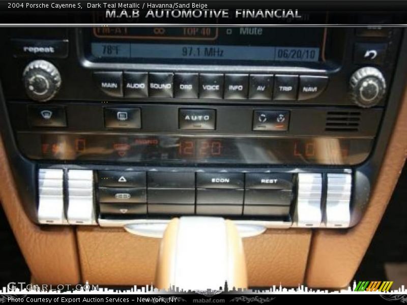 Dark Teal Metallic / Havanna/Sand Beige 2004 Porsche Cayenne S