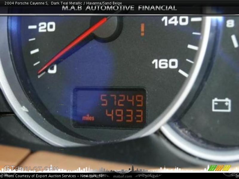 Dark Teal Metallic / Havanna/Sand Beige 2004 Porsche Cayenne S