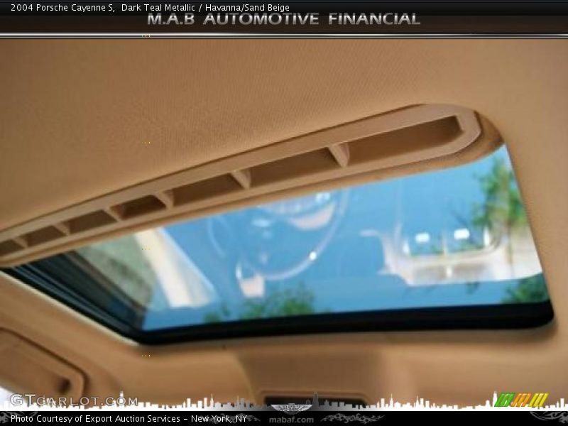 Dark Teal Metallic / Havanna/Sand Beige 2004 Porsche Cayenne S