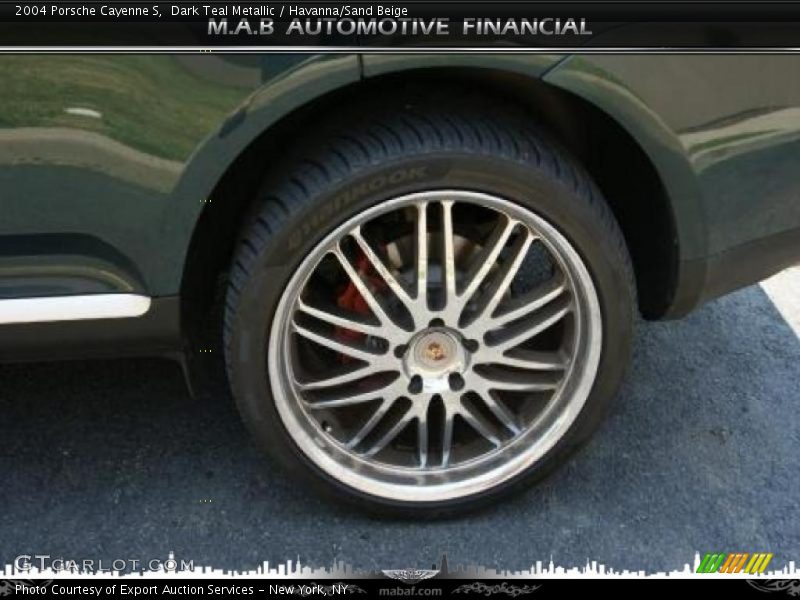 Dark Teal Metallic / Havanna/Sand Beige 2004 Porsche Cayenne S