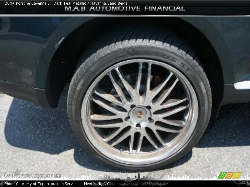 Dark Teal Metallic / Havanna/Sand Beige 2004 Porsche Cayenne S