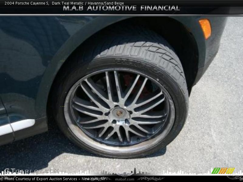 Dark Teal Metallic / Havanna/Sand Beige 2004 Porsche Cayenne S