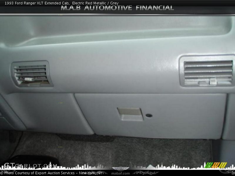 Electric Red Metallic / Grey 1993 Ford Ranger XLT Extended Cab