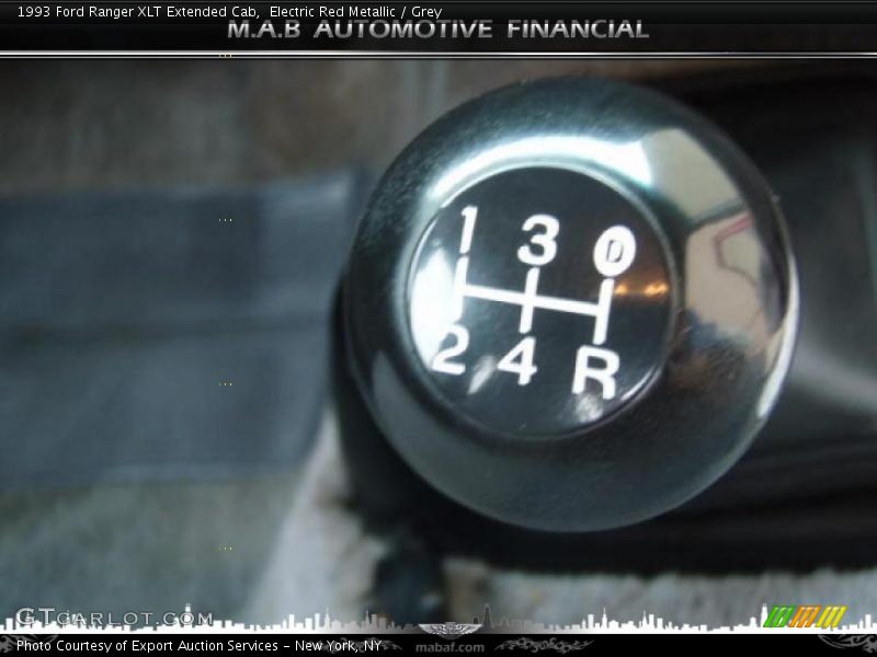 Electric Red Metallic / Grey 1993 Ford Ranger XLT Extended Cab