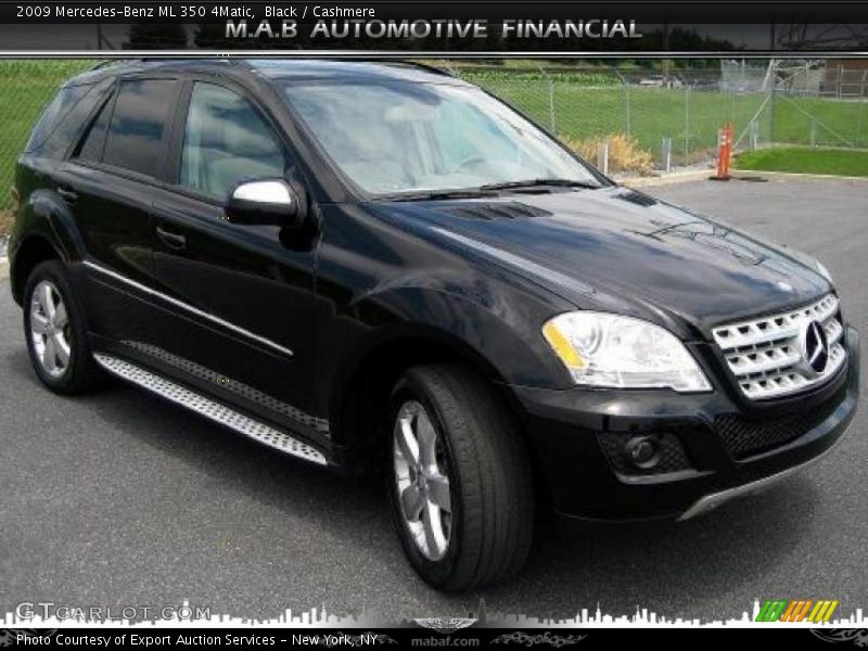 Black / Cashmere 2009 Mercedes-Benz ML 350 4Matic