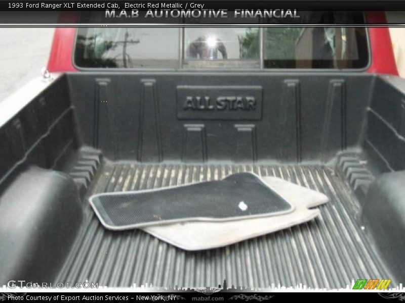 Electric Red Metallic / Grey 1993 Ford Ranger XLT Extended Cab