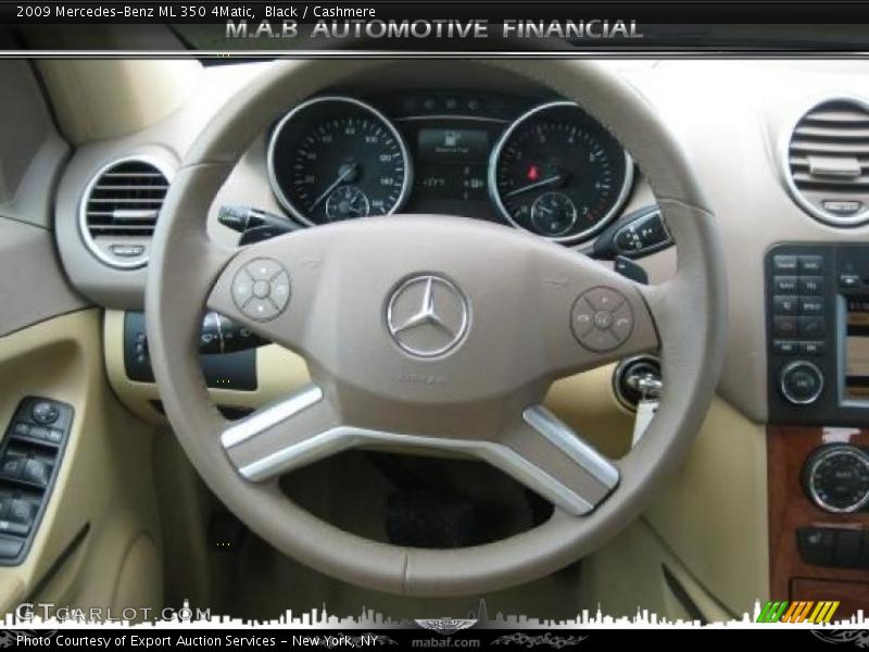 Black / Cashmere 2009 Mercedes-Benz ML 350 4Matic