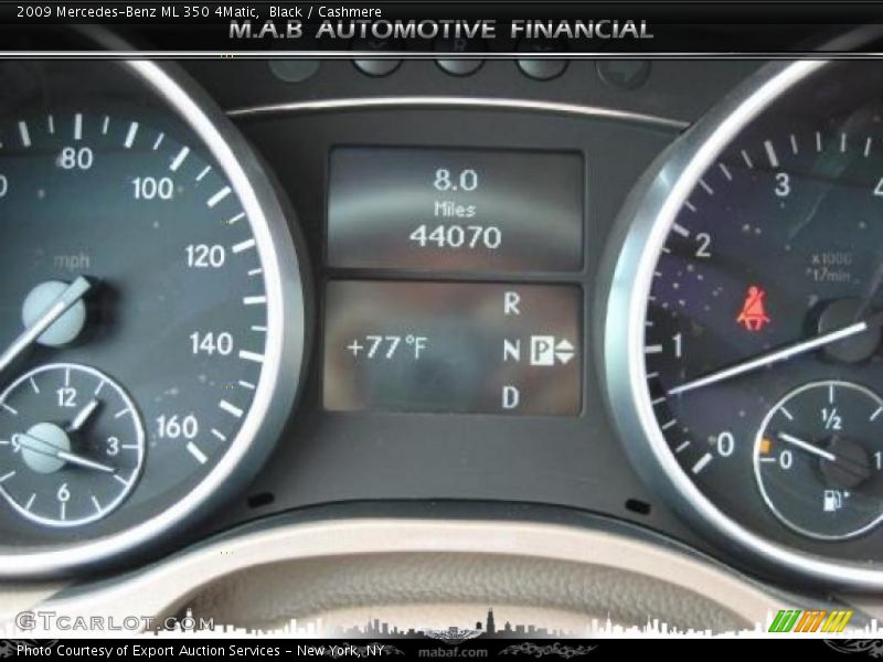 Black / Cashmere 2009 Mercedes-Benz ML 350 4Matic
