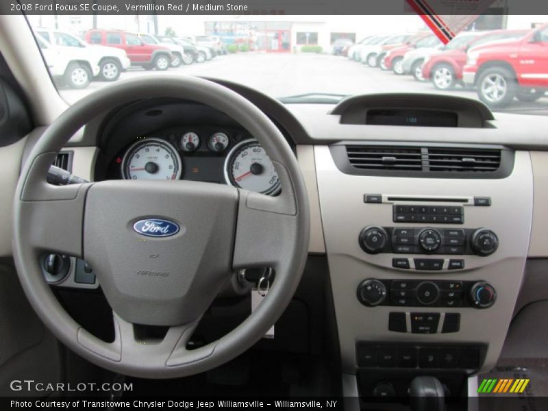 Vermillion Red / Medium Stone 2008 Ford Focus SE Coupe
