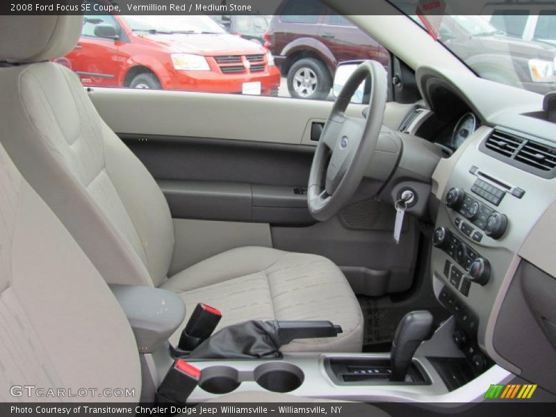 Vermillion Red / Medium Stone 2008 Ford Focus SE Coupe