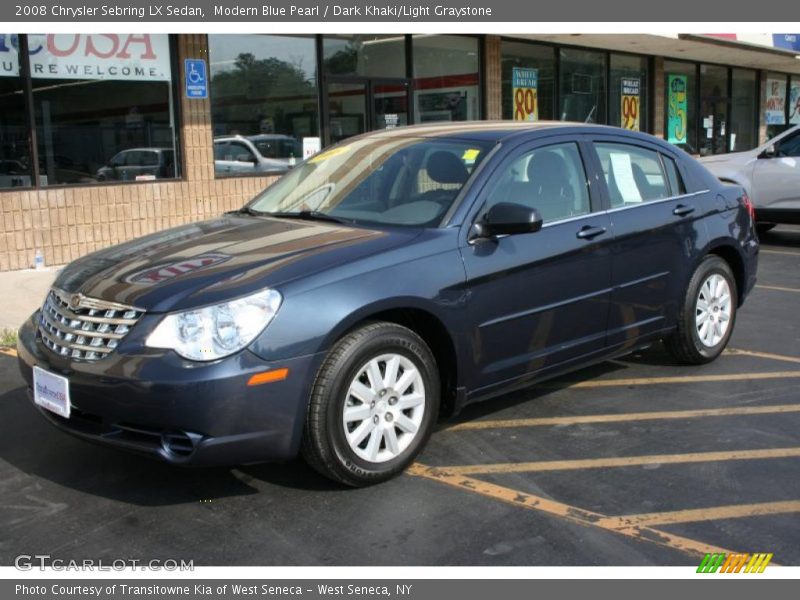 Modern Blue Pearl / Dark Khaki/Light Graystone 2008 Chrysler Sebring LX Sedan