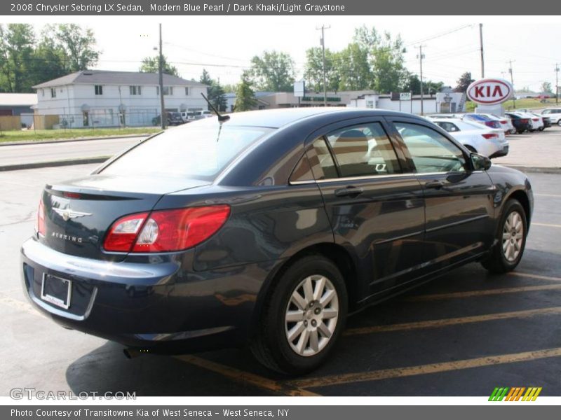 Modern Blue Pearl / Dark Khaki/Light Graystone 2008 Chrysler Sebring LX Sedan