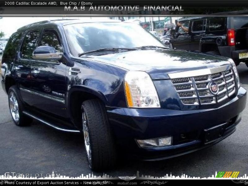 Blue Chip / Ebony 2008 Cadillac Escalade AWD
