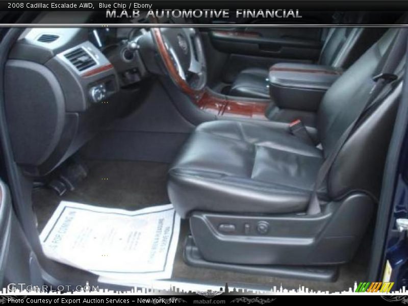 Blue Chip / Ebony 2008 Cadillac Escalade AWD