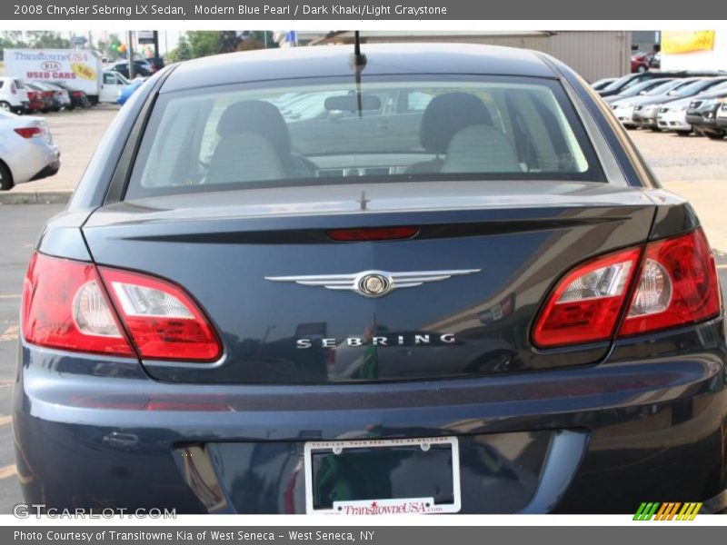 Modern Blue Pearl / Dark Khaki/Light Graystone 2008 Chrysler Sebring LX Sedan