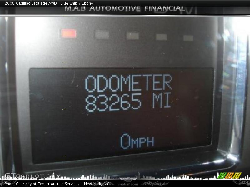 Blue Chip / Ebony 2008 Cadillac Escalade AWD