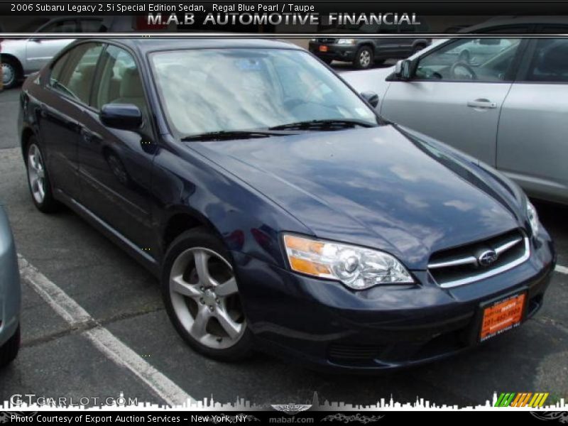 Regal Blue Pearl / Taupe 2006 Subaru Legacy 2.5i Special Edition Sedan