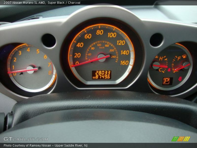 Super Black / Charcoal 2007 Nissan Murano SL AWD