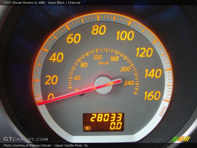 Super Black / Charcoal 2007 Nissan Murano SL AWD